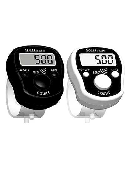 100 Digit Tally Counter With Buzzer And LED Flashing Light, Resettable Function, Adjustable Strap, High Quality For Sports, Events, Counting, Praying And More