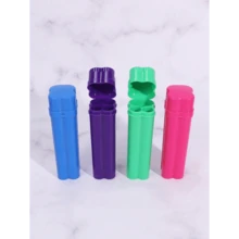 1pc Compact 2-In-1 Flip-Top Cigarette Case With Built-In Lighter Storage - Plastic, Easy To Carry, Includes Lighter & Cigarettes Holder, Ideal For On-The-Go Smokers, Portable Cigarette Holder|Sleek Flip Cover|Easy Grip Design ,Smoking Accessories, Cigarette Storage, Sigaretten Doos