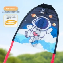 Mini Catapult Kite - Thumb Slingshot Kite Beach Toy Gift, Suitable For Ages 4-9 And 10-14, Easy To Fly, Waterproof Cordless Beach Kite, Small Fun Outdoor Sports Toy, Astronaut Rabbit Dinosaur Cartoon Style - 3 Pieces (style 1) - View 8