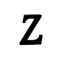 (A-Z)26 个亚克力墙贴字母，3D 创意英文字母镜面装饰，男女皆宜的家居装饰，适用于酒店、商场、学校、办公室、工厂、公园等 - 黑色 - 查看 24