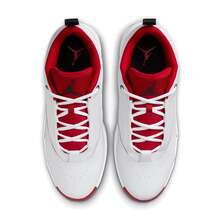 Nike 耐克新款减震耐穿支撑训练男子篮球鞋 JORDAN MAX AURA 6，舒适简约户外低帮篮球鞋，时尚百搭白红配色，必备 FQ8298-106 - 白紅色 - 查看 6