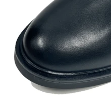 Bottes hautes pour femmes - Noir - Voir 3