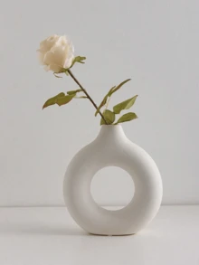1PcO-Shaped Vases, Modern Simple Decorative Vases, Hollowed-Out Round Matt Pampas Vases, 1 Pco White Vases Are Used For Table Shelf Decoration In Bohemian Home Wedding Banquet Rooms, Modern Simple Decorative Vases, Hollowed-Out Round Matt Pampas Vases Are Used For Table Shelf Decoration In Bohemian Home Wedding Banquet Rooms. Home Decor Room Decor Flower Vase Glass Vase
