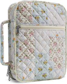 Bible Cover For Women, Large Quilted Case With Handle, Durable Bag And Carrying Case For Girls, Study Supplies Accessories, Christian Gift For Women, Bible Cover Soft Zippered Carrying Case For Men Women Church Bag Book Holder Religious Gift - Nhiều màu - Xem 9