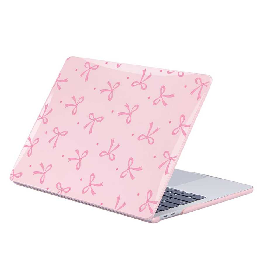 Transparent Protective Case, Compatible With MacBook, Durable Plastic Hard Shell Protective Cover Compatible With Macbook Air And Pro - Pink - View 1