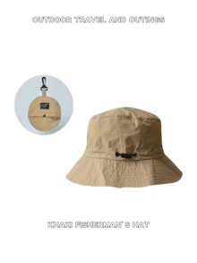 1pc Unisex Outdoor Bucket Hat, Lightweight, Quick-Drying, Sun Protection, Foldable, Suitable For Summer, Sports, Hiking Fall - Multicolor - View 12