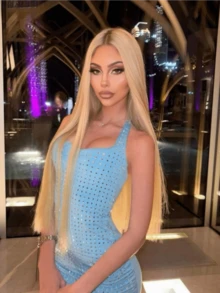 Ombre Ash Blonde Straight Lace Front Wigs With Brown Roots Human Hair Pre Plucked 13x4 HD Transparent Lace Frontal Wigs For Women 180 Density Lace Closure Wigs Human Hair Bone Straight Glueless Wigs With Baby Hair - 根染&漸變色 - 查看 7