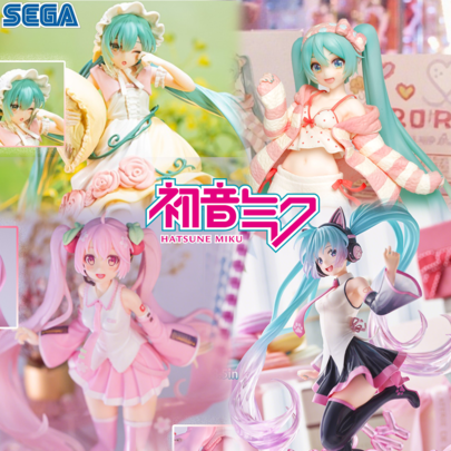 Sega 1 pièce Figure d'anime Sega, figurine d'action PVC articulée, collection otaku, décoration pour la maison/le bureau, figurine peinte avec un niveau de détail élevé, thème de fille d'anime, idéal pour un café d'anime, accessoire de bureau, cadeau pour la remise des diplômes/l'amitié/les fêtes