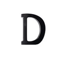 (A-Z)26 个亚克力墙贴字母，3D 创意英文字母镜面装饰，男女皆宜的家居装饰，适用于酒店、商场、学校、办公室、工厂、公园等 - 黑色 - 查看 22