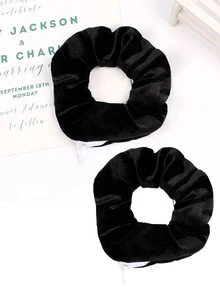 Neue einfarbige Reißverschluss-Stil Dickdarm Haarband, koreanischer Stil modischer Stoff Pferdeschwanz Aufbewahrung Dickdarm Haaraccessoire, Haargummis, Haargummis, Haargummis, Scrunchies, Haarseile