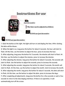 5件/套：1件新款LED数字显示方形电子表+4件时尚可爱爱心四叶草手链项链耳钉套装。万圣节、圣诞节、情人节、母亲节等节日礼物的最佳选择。