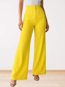 Women Pants - Yellow - View 2