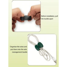 Random Color 10pcs/5pcs/20pcs/30pcs/50pcs Cable Organizer Clips, Multi-Functional Wire Winding Clips For Data Cable, Headphone, Charger Storage And Management