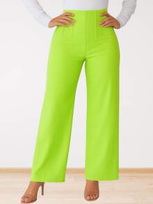 Women Pants - Lime Green - View 2