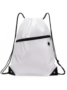 Gym Rucksack Red Backpack Fitness Bag Mini Bag Unisex Christmas Gift Holiday Beach Summer Lightweight Basketball Football Storage Bag School Bag - Multicolor - View 3