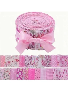 40 sztuk 6,5*50 cm (2,56 cala*19,6 cala) mieszanych kolorów i wzorów DIY ręcznie robione paski tkaniny zestaw do szycia - Wielokolorowe - Zobacz 11