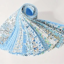 40 sztuk 6,5*50 cm (2,56 cala*19,6 cala) mieszanych kolorów i wzorów DIY ręcznie robione paski tkaniny zestaw do szycia - Wielokolorowe - Zobacz 15