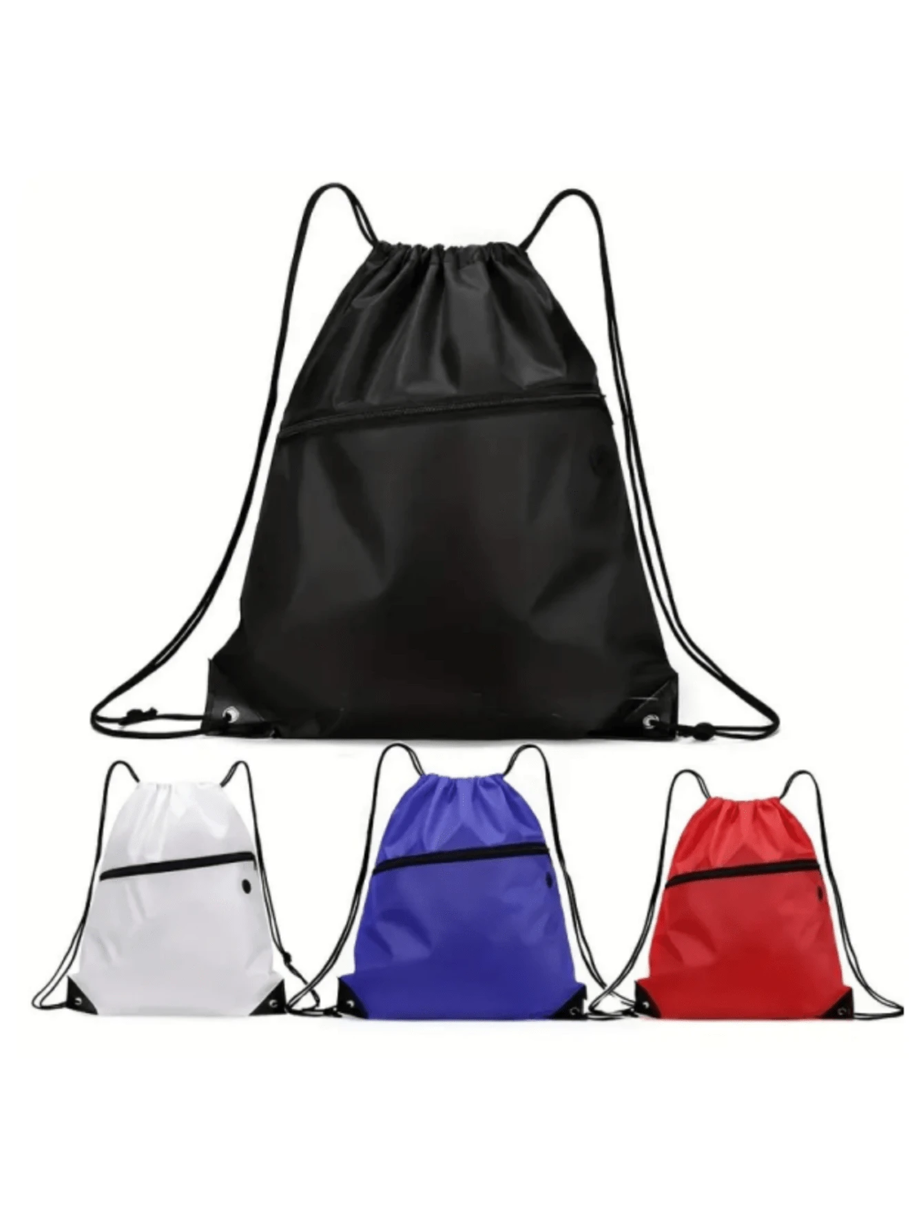 Gym Rucksack Red Backpack Fitness Bag Mini Bag Unisex Christmas Gift Holiday Beach Summer Lightweight Basketball Football Storage Bag School Bag - Multicolor - View 1