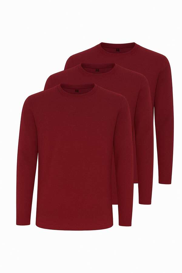 Roly Pack 3 Camisetas de Manga Larga para Hombre  - Camisetas Manga Larga Unisex  - ✅Entrega 48-72 Horas  Liso    Primavera/Otoño    Regular    Ninguno