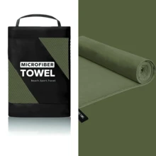 1 件户外运动健身速干毛巾/吸汗速干毛巾/户外徒步毛巾/速干沙滩巾/瑜伽健身毛巾/超细纤维毛巾/柔软旅行毛巾，单色便携式轻便成人毛巾，适用于露营、健身房、沙滩游泳、瑜伽、游泳池、露营、海滩必需品