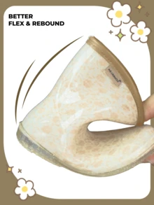 新款儿童雨靴中筒防滑耐磨水鞋易清洗可爱印花女童防水雨靴 - 彩色 - 查看 6