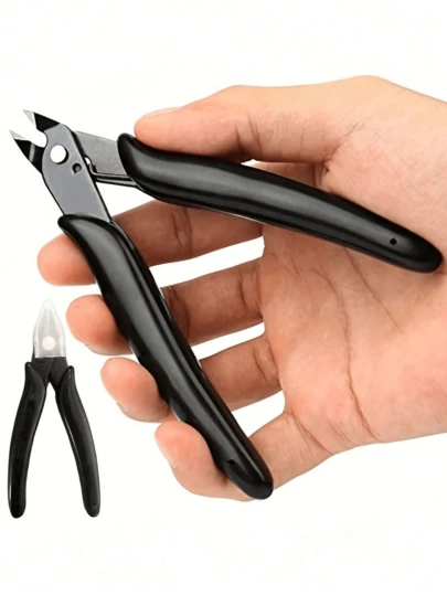 1pc Micro Flush Cutter, 5 Inch Precision Wire Clippers, Hobby Snips Small Side Cutting Pliers For Jewelry Making, Electronics