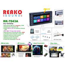 Auto Estéreo 2 Din Para Toyo ta 7 Pulgadas Pantalla Cámara Fm - Negro - Ver 10