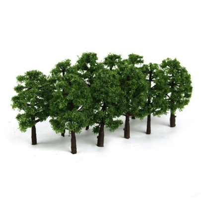 Árboles de plástico en escala HO N de 4-12 cm para decorar el paisaje y la escena ferroviaria de maquetas, juguetes, miniaturas y kits de modelismo