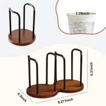 Wood Bathroom Cup Holder 3oz-12oz, Stylish Walnut Disposable Cup Dispenser, Plastic Mouthwash Cup Storage Organizer For Cups (Under 3.35in Diameter) -Perfect For Office, Kitchen, Gym, School Or Cafes(Need To Required)