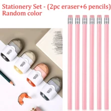 1 2-In-1 Multifunctional Eraser And Sharpener - A Portable Dual-Use Tool Suitable For Students And Office Supplies, A Rubber Eraser With A Sharpener Combination For Back To School Use - Multicolor - View 18