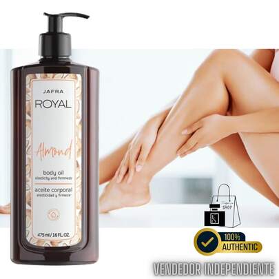Jafra Cosmetics ROYAL ALMOND JAFRA ACEITE DE ALMENDRA CORPORAL 475 ML ELASCTICIDAD Y FIRMEZA