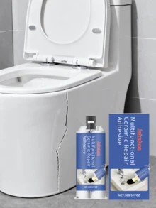 2pcs Multi-Purpose Ceramic Glue, Home Tile Care, Kitchen & Bathroom Marble Floor Grout Filler, Tile Repair Adhesive, Marble, Floor, Bathroom Sink Repair Paste, Quick Fix, No Need To Replace, Hard As Ceramic, Invisible Repair, Waterproof & Mildew-Proof, Easy To Use, Strong Adhesion, Versatile Use