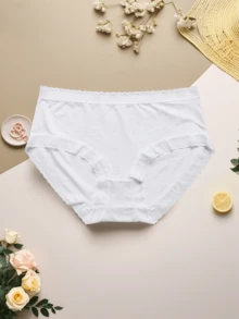 3pcs Women's Solid Color Thin Soft Wrinkle-Resistant Breathable Quick-Dry Panties