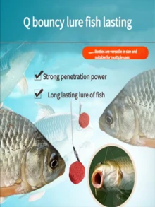 1 Frasco de Partículas de Isca de Pesca Vermelha - Isca de Pesca/Vara Manual/Atrativo para Vara de Pesca, Adequado para Baixo e Carpa como Isca Universal, Aditivo de Isca para Carpa-Prateada, Carpa-Capim e Brema, Isca Fácil de Usar, Isca Granulada, Isca de Longa Duração, Sem Necessidade de Abrir a Isca para Usar o Anzol, Trazendo Diversão de Pesca Explosiva, Isca de Carpa, Conjunto de Iscas de Pesca, Isca de Truta, Diversão de Pesca Explosiva - Suprimentos de Pesca - Vermelho - Visão 5