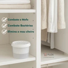Reusable Anti-Mold Containers Dehumidifier Absorbs Moisture - For Closets, Cabinets, Drawers, Prevents Mold, Fungus And Bacteria. - 5個罐子 - 查看 3