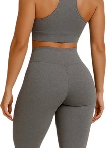 Kit 2 Blackout High Waist Leggings - 1 Đen + 1 Xám - Xem 9