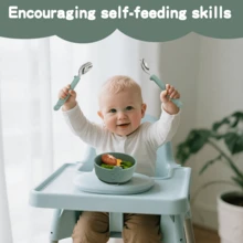 Set di stoviglie per bambini 3 pezzi con ciotola con ventosa e posate in acciaio inossidabile 304, ciotola in silicone a forma di animale marino (6 colori: cavalluccio marino). Materiali: manici in silicone resistenti al calore + base magnetica a tenuta stagna | Lavabile in lavastoviglie e microonde | Certificato CE/FDA | Design adatto ai bambini per viaggi, casa e asilo | Caratteristiche di antiscivolo | Perfetto per pasti per bambini, svezzamento e regali per compleanni dei bambini