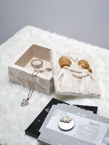 1 pièce Boîte à bijoux d'amitié colorée - Boîte décorative peinte à la main pour la décoration de la maison, cadeau réfléchi pour maman, grand-mère et femmes, parfait pour célébrer des moments spéciaux et des souvenirs chéris, idéal pour les anniversaires, les fêtes et les occasions significatives