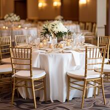 1pc Smooth Satin Tablecloth For Wedding Party Decoration, Solid Color Tablecloth For Banquet Birthday Party Background - White - View 5