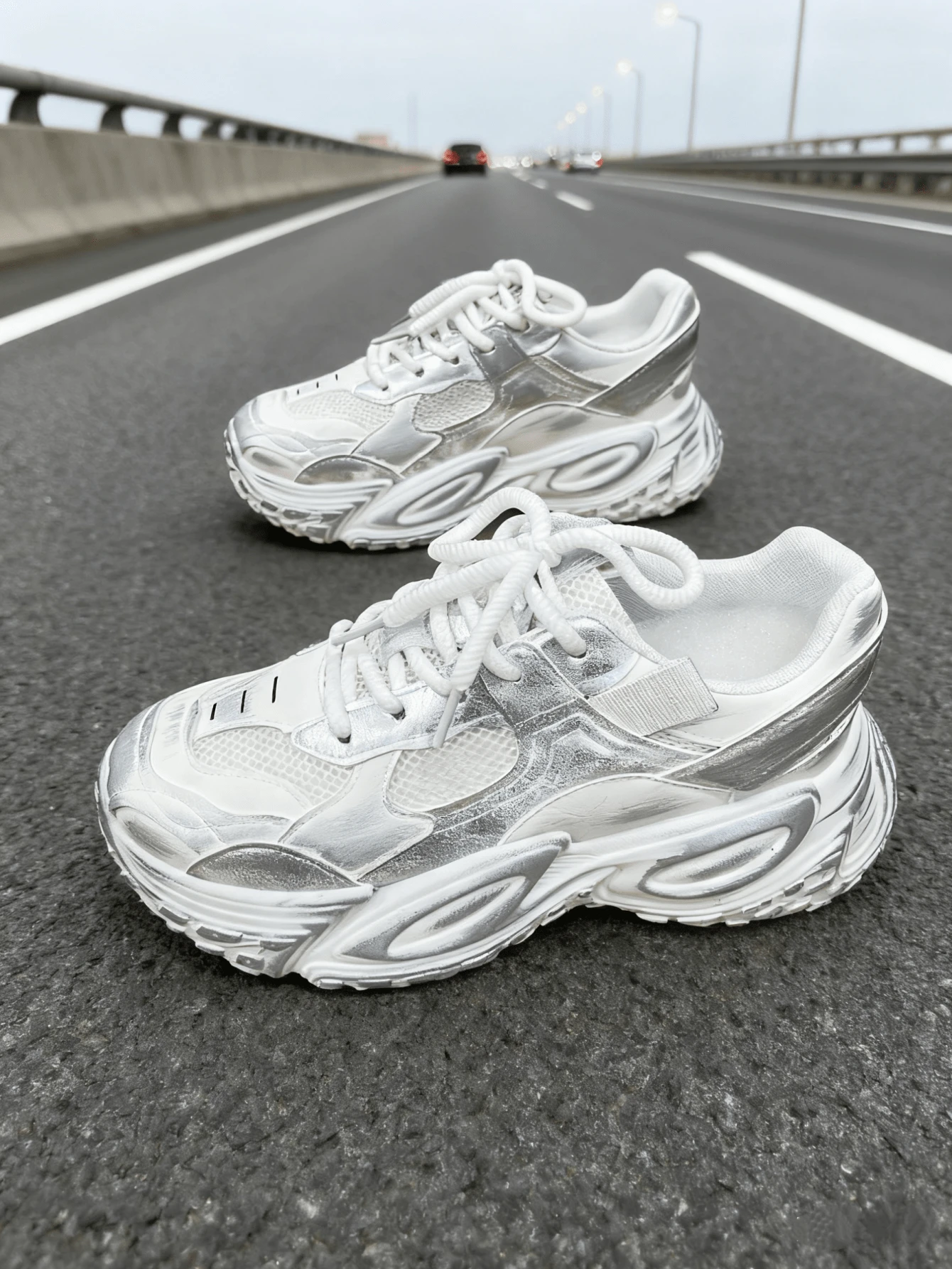 Zapatos deportivos casuales con malla transpirable de estilo retro para hombres de Tom's, con suela gruesa y zapatillas chunky, de moda y versátiles para el verano