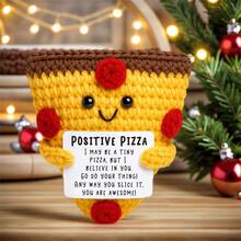 1pc Handmade Crochet Desktop Decor, Bag Charm, Keychain - Funny Sci-Fi Cartoon Cute Design, Great Gift For Best Friends, Birthday, Sisters, Moms, Grandmas, Kids, Christmas Stocking Stuffers, Coworkers, Family, Positive Emotion, Creative Party Favor, Room Decor, Plush Doll - Multicolor - View 5