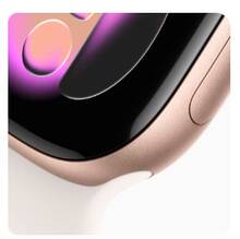Apple Watch Series 11 de 42 mm con GPS + Celular, este es el último modelo del Apple Watch, siempre protegiendo tu salud. - Caja de oro rosa + correa de color rosa melocotón claro - Ver 4