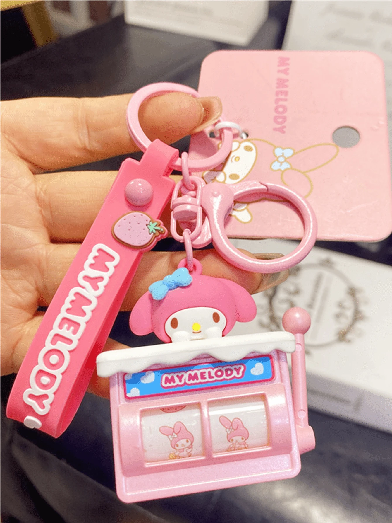 Sanrio My Melody Keychain Charm, Pink Edition, Sweet Collectible, Bunny Figure, Bag & Key Decor, Room Accent, Gift for Cartoon Lovers, Valentine Present, Anniversary Surprise, Alloy Chain, Kawaii Touch, Backpack Charm, Gift Ready, Limited Design, Deskal, Pink, Gthetic Biftuddy, Gthetics, Collatys, Gthetics, Mercs, Collaty, Desktic, Gthetics, Collatz, Gthetics, Collatz, Gthetics, Collatz, Gthetics, Collfe