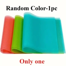 4-Pack Heavy Duty Refrigerator Cabinet Mats - Non-Slip Turquoise Shelf Mats, Easy Clean Drawer Mats, Suitable For Kitchen Organization, Dishwasher Plastic Protective Mats, Stackable Storage Mats, Textured Non-Slip Surface, Convenient Cleaning Material