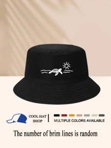 Mũ xô phiêu lưu cổ điển có hình rùa biển, mặt trời, các yếu tố đại dương, câu cá, leo núi, thời trang đường phố hip hop, thời trang, tối giản, thường ngày, đa năng, trang trí, phù hợp với mọi mùa, chống nắng, có nhiều màu sắc - Mũ xô - Xem 9