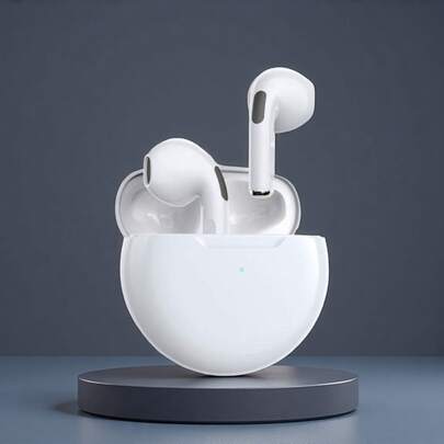 Auriculares Bluetooth inalámbricos Pro 6 TWS con micrófono, cancelación de ruido, compatibles con