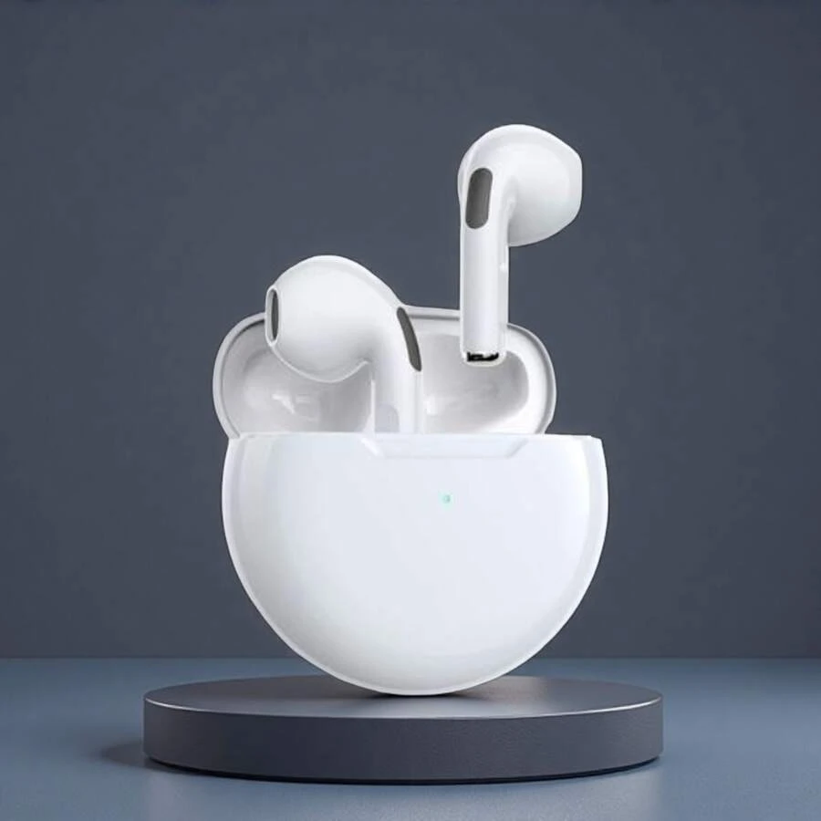 Pro 6 TWS Bluetooth Earphones Wireless Bluetooth Headset Noise Proof Earbuds With Mic Pro6 Wireless Headphones Compatible With Iphone - Multicolor - View 1