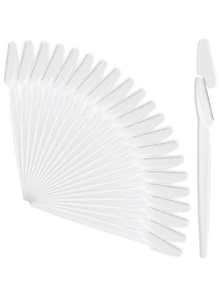 Bộ dụng cụ cạo lông mày màu trắng 60/30/12/6/3/1 món, bao gồm máy tỉa và cạo lông mày, dụng cụ loại bỏ chai sần và tẩy lông cơ thể, bộ dao cạo mặt và lông mày với lưỡi dao cán dài và vỏ bảo vệ, dụng cụ làm đẹp cho nữ dùng hàng ngày hoặc khi đi du lịch, giá cả phải chăng, quà Giáng sinh, dụng cụ làm đẹp, quà tặng giá trị tuyệt vời, quà tặng cho nữ, quà Giáng sinh. - trắng - Xem 9