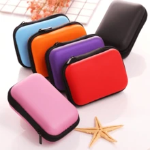 Factory Straight Hair, Earphone Bag, Data Cable Storage Box, Earphone Storage Bag Eva Square Storage Box. For Summer Holiday Travel, Outdoor Activities Cable Organizer, Travel Essentials
