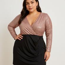 VESTIDO DE LENTEJUELA ELEGANTE - Rosa - Ver 2